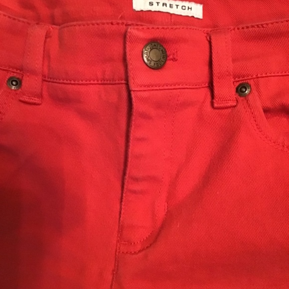 💚3/$25 Jones New York stretch size 8 deep orange jeans - Picture 3 of 14